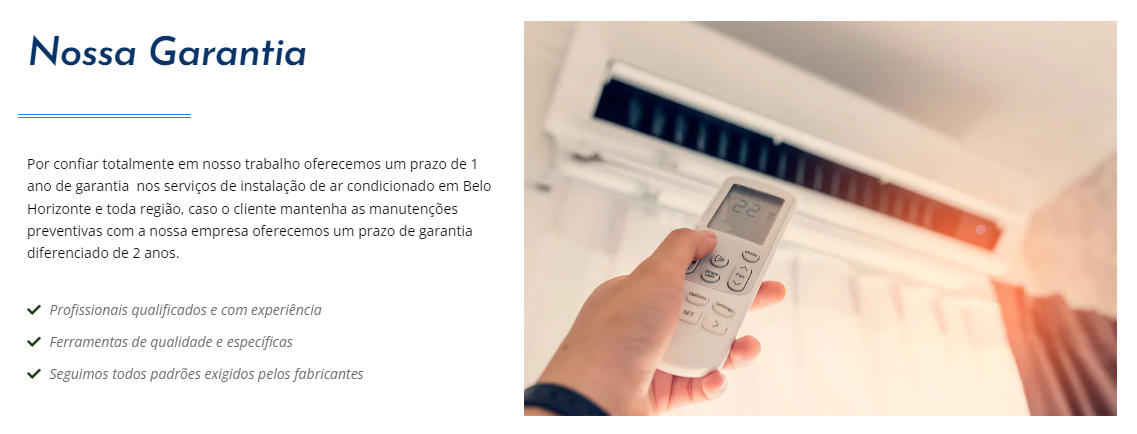 Manutenção de ar condicionado em Contagem