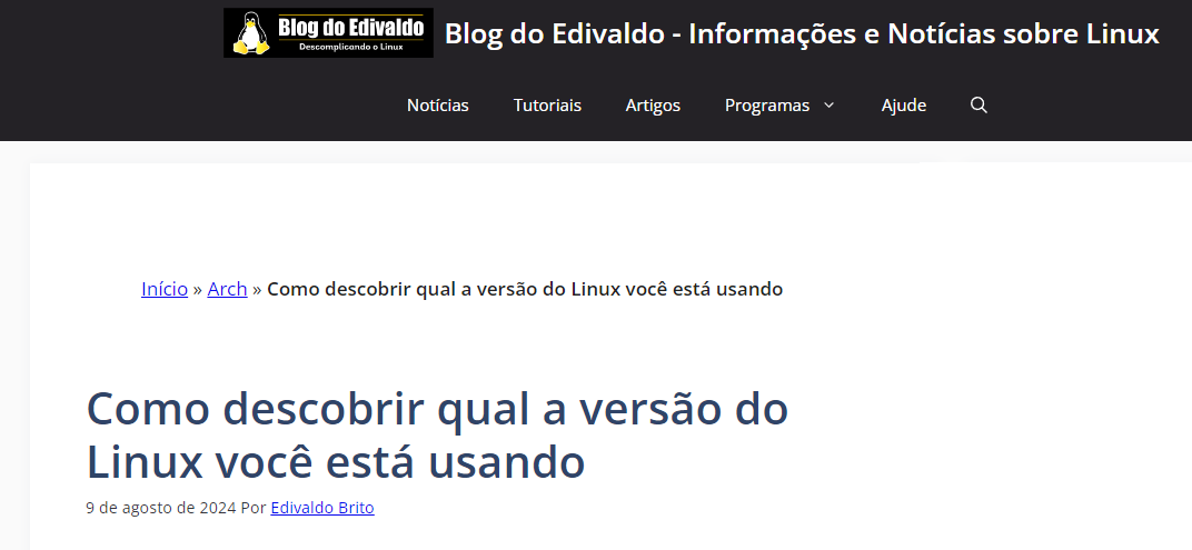 https://www.edivaldobrito.com.br/como-descobrir-qual-a-versao-do-linux-voce-esta-usando/
