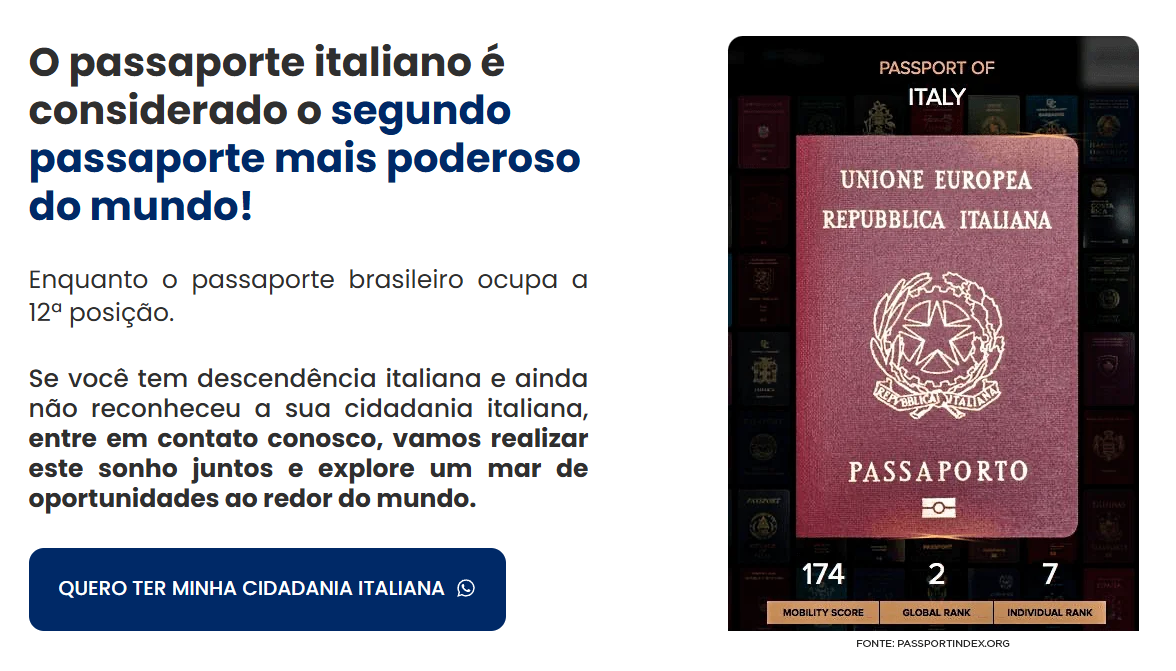 Advogado Italiano para Cidadania