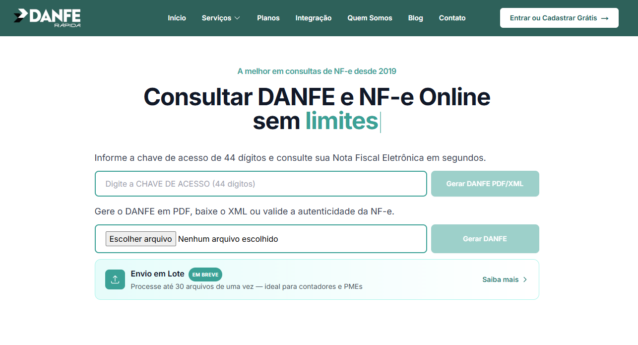 Consulta Nota Fiscal Eletronica