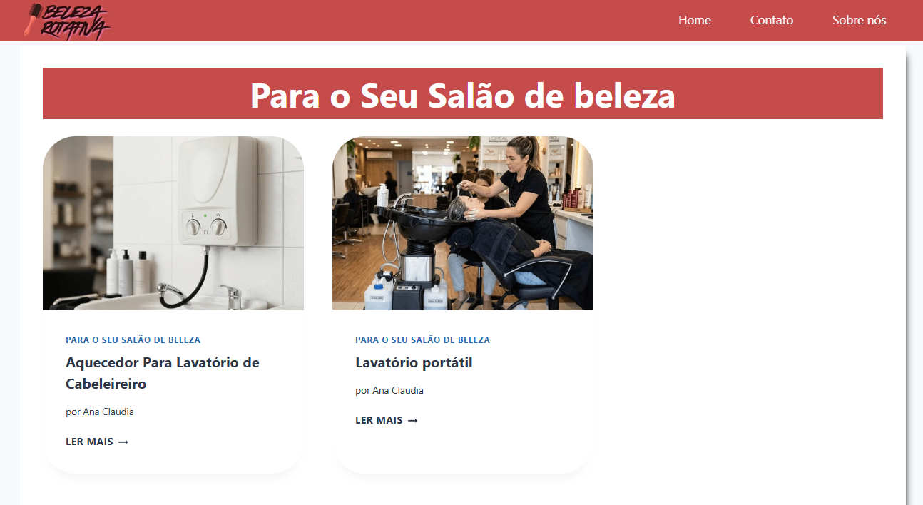 Site Beleza Rotativa